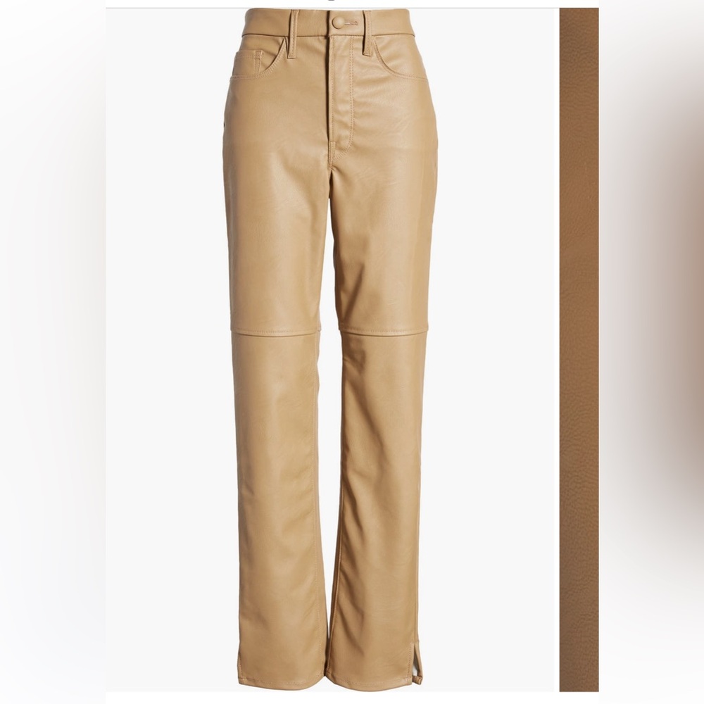 NWOT Good American Good Boy Faux Leather Pants